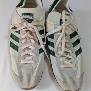 Adidas Country Sneakers in Green and White